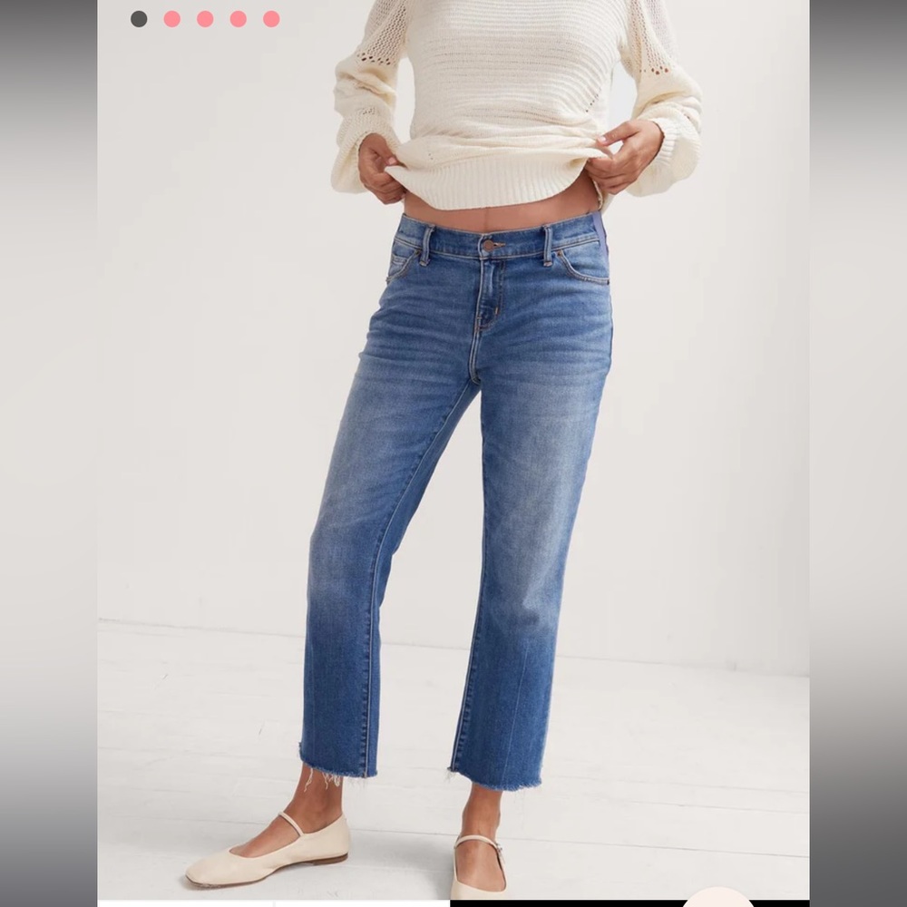 Hatch crop maternity jean size 28
